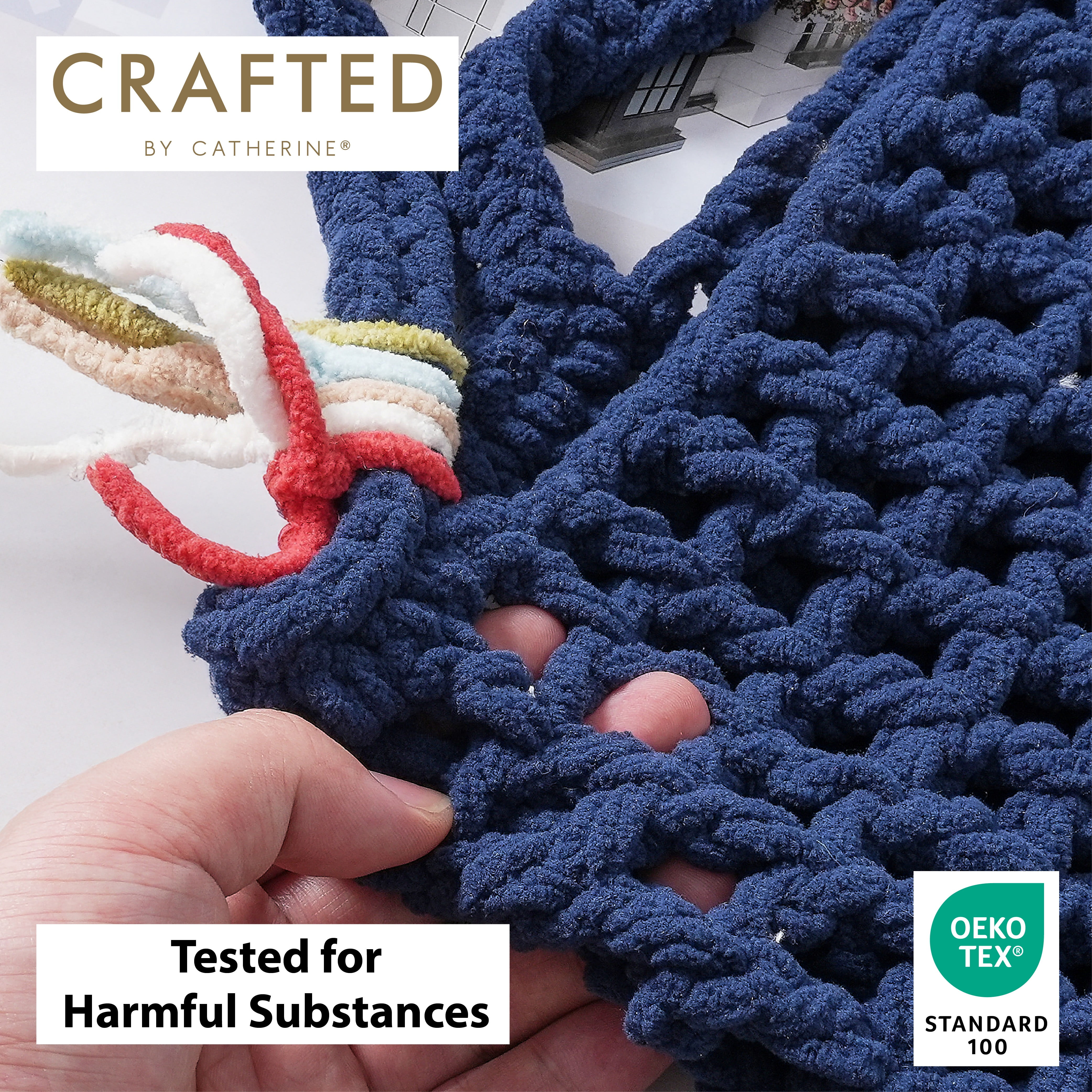 Crafted by Catherine Aqua Solid Polarized Super Bulky Yarn, 213 Yards, 10.5oz/300g (2 Pack)