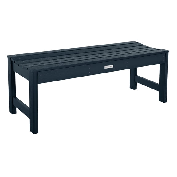Highwood Lehigh 4ft Picnic Bench - 2-Person, Eco-friendly, Synthetic Wood