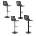 thumbnail image 1 of Sillas Verona Altas para Barra de Cocina con Altura Ajustable Banco Desayunador Elegante para Decoración del Hogar Fabricado 100% Poliéster y Tejido Transpirable Set de 4 Sillas, 1 of 5