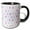 Black/White, variant on 3drose, Chic Pink, Purple, Blue Watercolor Hand Painted Brush Strokes, 11oz Magic Transforming Mug