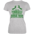 thumbnail image 1 of Halloween Always Be Yourself Boogie Man Heather Grey Juniors Soft T-Shirt, 1 of 1