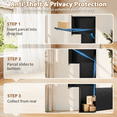 Meals Parcel Box STICCIO Through the Wall Package Delivery Box, Lockable Parcel Drop Box ...