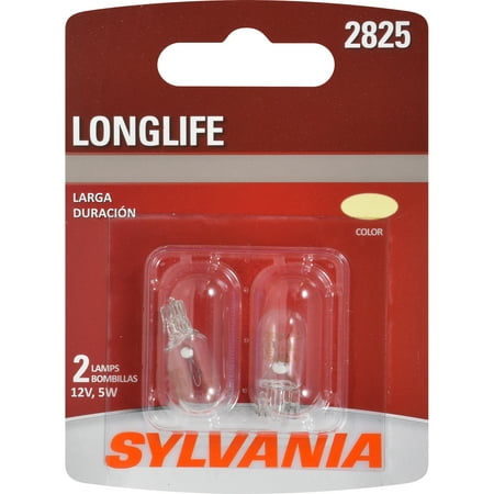 SYLVANIA 2825 Long Life Mini Bulb, Pack of 2
