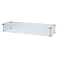 thumbnail image 2 of Shine Company 36.5" x 10.5" Rectangular Tempered Glass Fire Pit Table Wind Guard Easy to Clean, 2 of 8