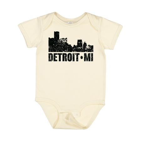 

Inktastic Detroit Skyline Grunge Gift Baby Boy or Baby Girl Bodysuit