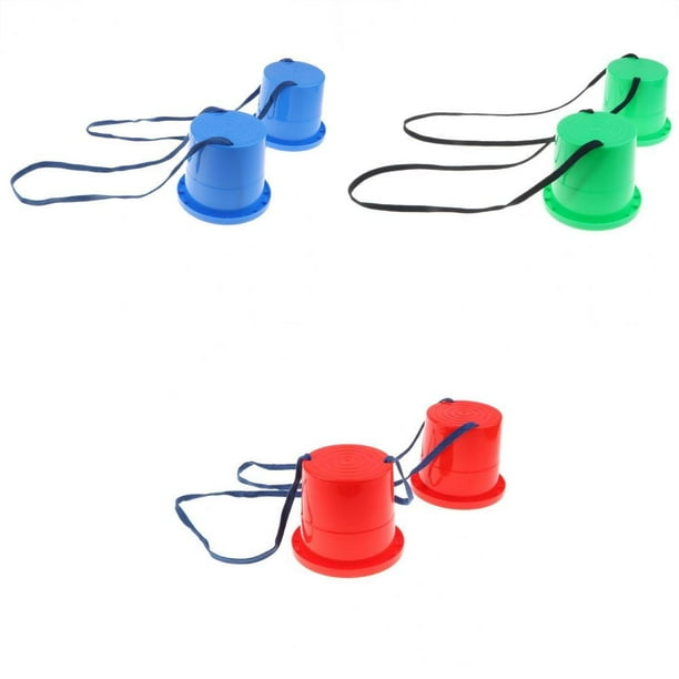 Kindergarten Balance Training Plastic Walking Stilts 3 pares
