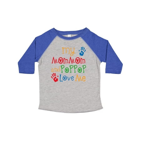 

Inktastic MomMom and PopPop Love Me Gift Toddler Boy or Toddler Girl T-Shirt