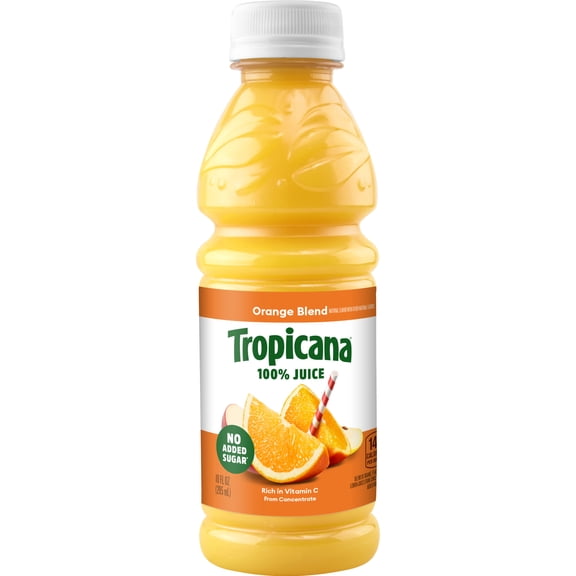 Tropicana 100 % Orange Blend From Concentrate 10 Fl Oz Bottle