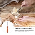 thumbnail image 4 of Stainless Steel and Wood Butter Spatula for Cake Smoother with Assorted Color Handle Firm and Easy to Hold 1pc, 4 of 9