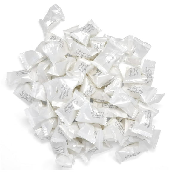Gift Boutique Wedding Butter Mints Candy Bags 100 Count Mint Candies 13 Oz Thanks for Sharing Our Day Guests Treats Party Favors For 50th Anniversary Mr and Mrs Bridal Wedding Special Occasions