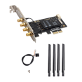 thumbnail image 1 of BCM94360CD Hackintosh PCIE Wireless Adapter 1750Mbps, Dual Band 2.4G/5GHz, Bluetooth 4.0, Airdrop Handoff Support, 1 of 8