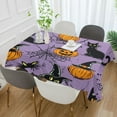thumbnail image 2 of Yayeee Tablecloths 54" x 72" Rectangle Wrinkle Resistant Party Table Cover, Halloween Pumpkin, 2 of 8