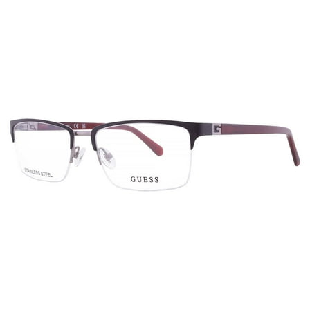 Guess Demo Rectangular Men's Eyeglasses GU50191 002 56