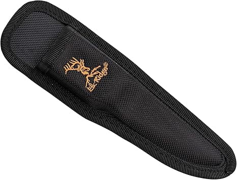 Elk Ridge Outdoors - TREK - Caping Knife, Orange and Black TPR Handle with Rigid Nylon Sheath