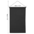 thumbnail image 2 of Uxcell 17" Length Enamel Pin Display Banner Blank Canvas Pin Banner Black, 2 of 5