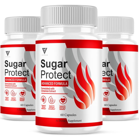 (3 Pack) Sugar Protect Capsules, SugarProtect Advanced Blood Support and Overall Health Formula (180 Capsules)
