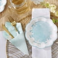 thumbnail image 5 of Kate Aspen 32 Pcs Paper Plates, 7 Inch Heavy Duty Disposable Party Plates, Party Supplies Tableware for Wedding, Bridal Shower, Anniversary, Beach/Nautical Themed Party (Bulk), 5 of 6
