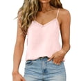thumbnail image 5 of Lindreshi Tank Tops for Women Plus Size Women Summer Loose Button V Neck Cami Tank Tops Vest Blouse, 5 of 9