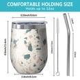 thumbnail image 5 of Camouflage 12oz Stainless Steel Insulated Wine Tumbler with Lid and Straw – Double Wall Vacuum Mug for Hot & Cold Drinks, 304 Steel Interior, Sweat-Free Design, 5 of 5
