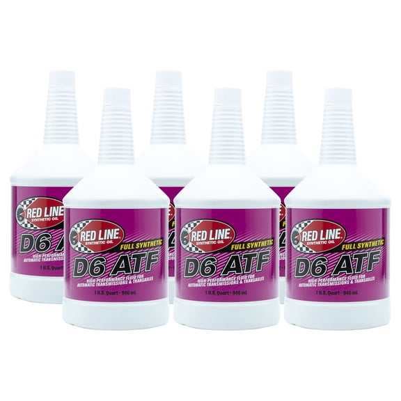 Red Line 30704 Full Synthetic D6 Automatic Transmission Fluid (ATF) - 6 Quarts