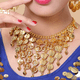 thumbnail image 1 of Traje de baile indio, accesorios que combinan con todo, danza del vientre, belleza dorada, collar, horquillas, pendientes, anillo, pulsera, 1 of 1