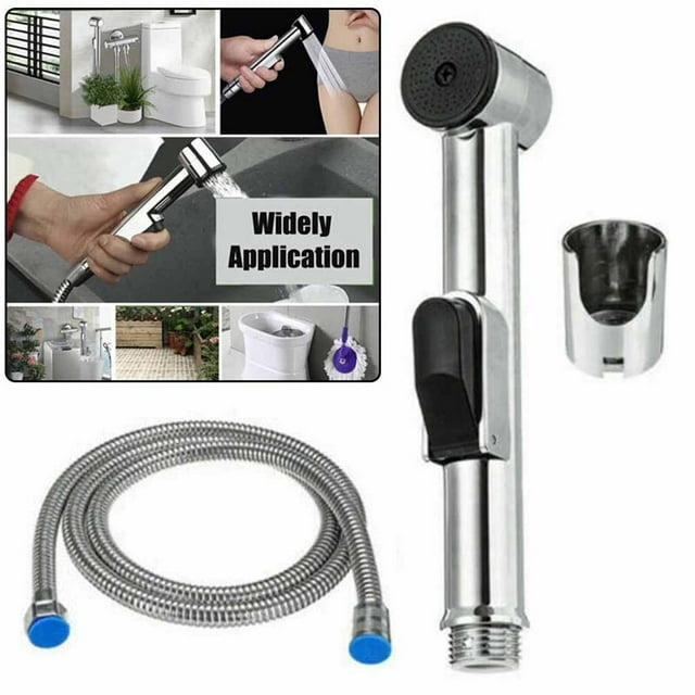 MYG Hand Held Douche Spray Set ABS Hygienic Toilet Shower Head Hose Bidet Bracket