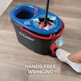thumbnail image 3 of O-Cedar EasyWring RinseClean Spin Mop & Bucket System, Dual-Chamber Mop Bucket with Clean/Dirty Water Separation, Hands-Free Foot Pedal Wringer, Reusable Microfiber Pad for Hardwood Floors, 3 of 4