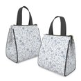thumbnail image 2 of Pioneer Flower Floral Print Pattern Insulated Lunch Bag for Women Men, Large Portable Soft Cooler Tote, Thermal Food Storage Bag with Pearl Cotton, 8.66L, 8.75"x5.75"x9.5", 2 of 6