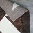 thumbnail image 3 of Natural Geo Jasmine 6'7" x 9'6 Geometric Abstract Chocolate/Brown Area Rug, 3 of 6