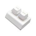 thumbnail image 4 of Teclado de 2 teclas Hotswap Teclado de una mano Teclado programable de 2 teclas Mini teclado USB para programación de control de Blanco Hugo Mini teclado, 4 of 10