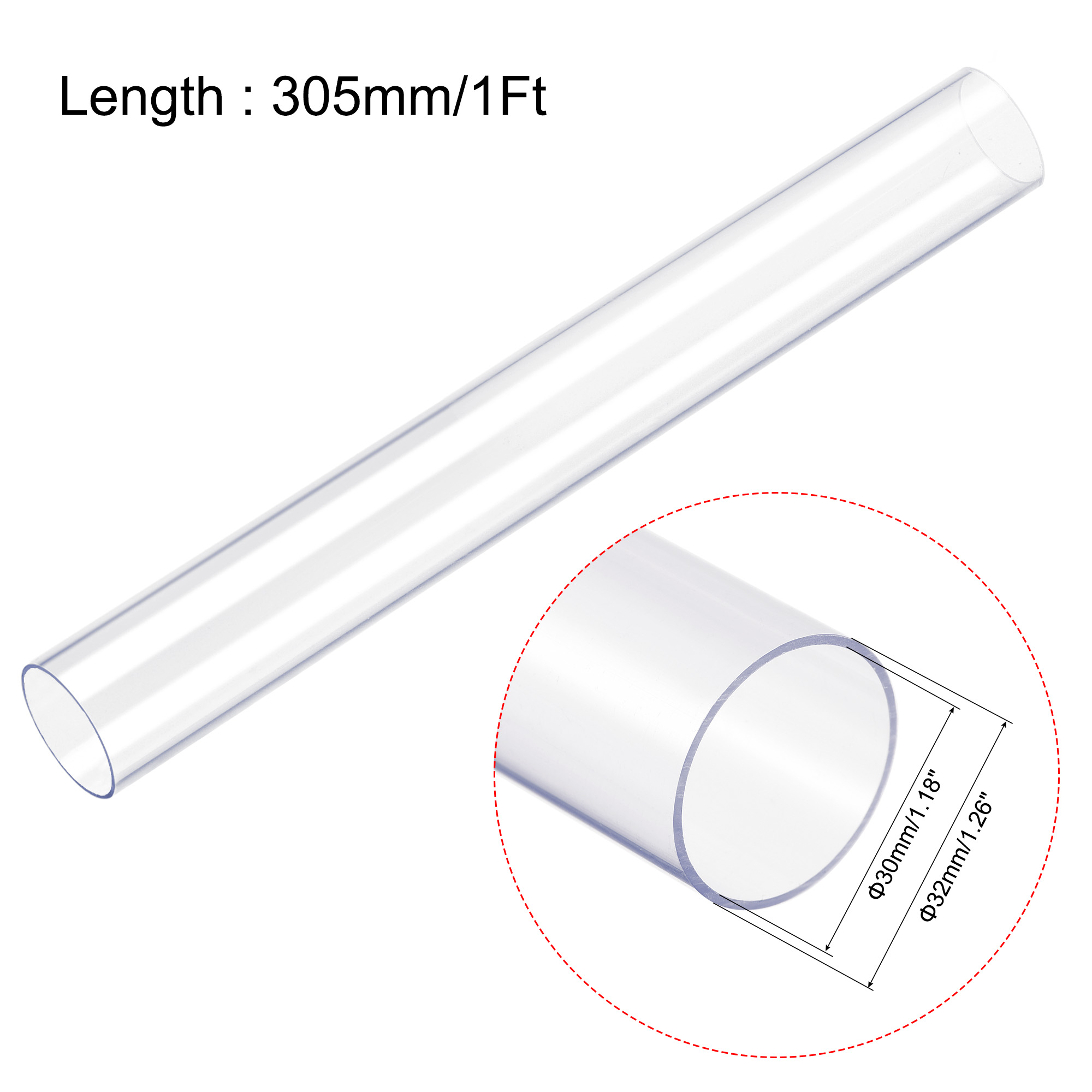 Incense Packaging 6-Pack Transparent Plastic Storage Tubes With Lids - Round Containers For Agarwood Incense Sticks Portable Storage Tubes With Lids
