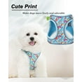 thumbnail image 2 of XXS Blue Dinosaur Pattern Dog Harness and Leash Set,No Escape Puppy Harnesses for Training Walking，Breathable Adjustable Puppy Vest for Small Medium Dogs, Cats (Blue, XXS), 2 of 9