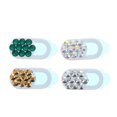 thumbnail image 1 of 4pcs Rhinestone Webcam Cover Camera Slide Blocker Smartphone Anti-Spy Cover, 1 of 8