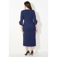 thumbnail image 2 of Catherines Women's Plus Size Ruffle Sleeve Shift Dress, 2 of 6