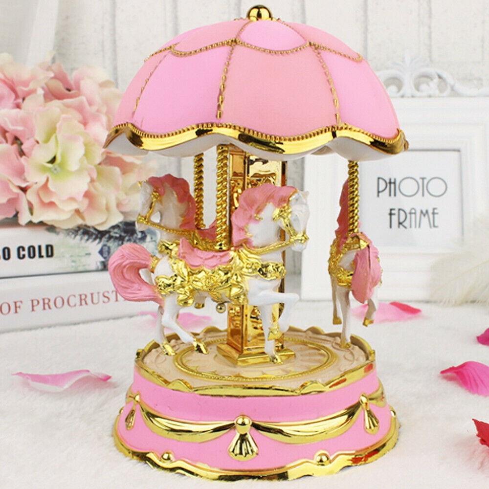 MerryGoRound Music Box Christmas Birthday Gift Carousel Music Box