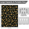 thumbnail image 6 of Picnic Blankets Waterproof Foldable Extra Large,80"x 60" Outdoor Beach Blanket Waterproof Sandproof,3-Layer Lightweight Handy Mat Tote Picnic Camping Rugs for Outside Your Rv(Black Sunflowers), 6 of 6