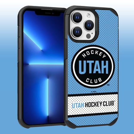Apple iPhone 13 Pro Max – NHL Licensed Utah Hockey Club Team Logo on Jersey Textured Dual Layer Case