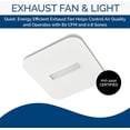 thumbnail image 3 of Broan-NuTone Flex Bathroom Exhaust Fan with LED Light AE80LK - 80 CFM, 0.7 Sones - White, 3 of 7