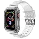 thumbnail image 4 of Más Nuevo Clear Band + Caso Para Apple Watch Series 7/6/SE/5/4/3/2/1 Correa Transparente Para iWatch 45 Mm 41 44 42 40 38, 4 of 4