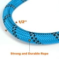 thumbnail image 4 of Taglory Rope Dog Leash with Comfortable Padded Handle, 4ft Reflective Dog Leash, Skyblue, 4 of 7