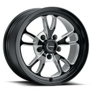 15x10 American Muscle 149 Patriot Gloss Black Milled Wheel 5x4.75 (51mm)