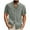 Gray, variant on CHGBMOK Mens Dress Shirts Casual T-shirt Solid Short Sleeve Stand Collar Buttons Pullover Blouse Sizes S-5XL