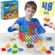 thumbnail image 3 of Juego de mesa de bloques de construcción para niños y adultos, juego de mesa de apilamiento de equilibrio divertido, equipo de amigos, dormitorio familiar, Noche y fiesta, 48 piezas, 3 of 5