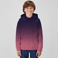 thumbnail image 2 of Ketyyh-chn99 Boys Hoodies Kids Girls Solid Patchwork Hooded Thickened Pullover Warm Hoodie Purple,7-8 Years, 2 of 4