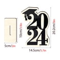 thumbnail image 3 of Harpily Desktop Decor Graduation Season Ornaments Dining Room Table Decor Woodsy Decor 2024 Graduation Table Ornaments 2024 Grade Table Center Grad Season Decor Grad Party, 3 of 4