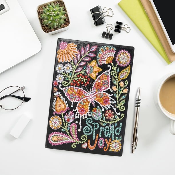 Cuadros Decorativos Cuaderno de pintura de diamantes de forma especial para manualidades mariposa Ehuebsd 50 páginas libro de dibujo A5