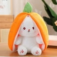 thumbnail image 2 of Soft and Cute Little Fruit Plush Toy Doll Radish Rabbit 25cm/Strawberry Radish Doll Transformation Little Rabbit Plush Toy Doll Doll Valentine's Day Birthday Gift, 2 of 2