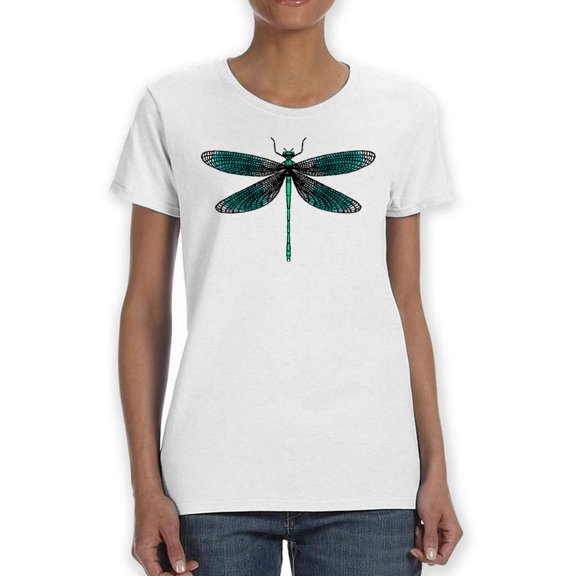 Dragonfly Art. T-Shirt Women -SPIdeals Designs, Female Large