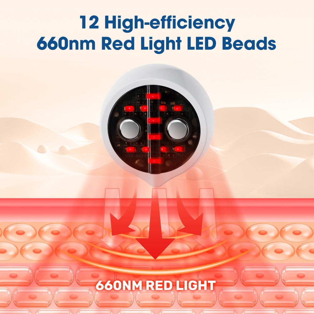 Multifunctional Eye Massager, Red Light Eye Massager Gel Paste, Relieve Eye Fatigue | Reduce Dark Circles/Eye Wrinkle | for Daily Eye Care Tool