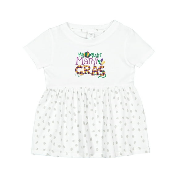 Inktastic My First Mardi Gras Girls Baby Dress